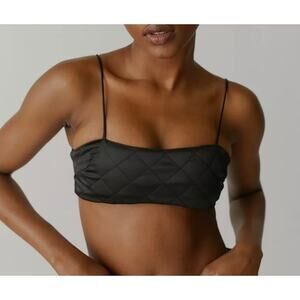 Lioness Supernatural Black Quilted Cropped Top M